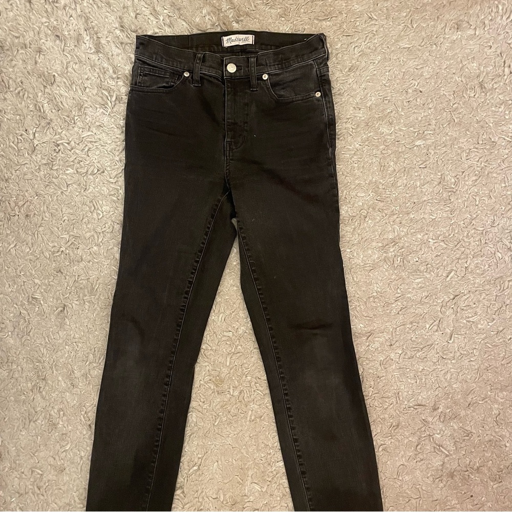 Madewell Black High Rise Skinny Jeans